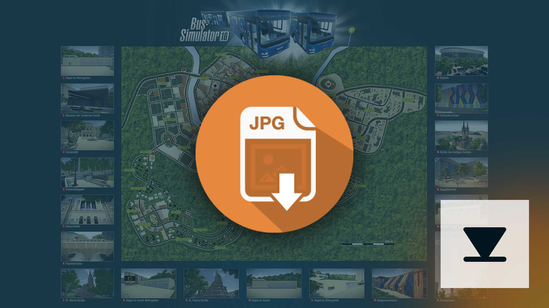 Bus Simulator 16 - Map JPG